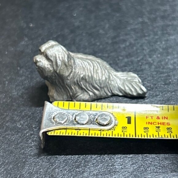 Vtg 1982 Rawcliffe Pewter Miniature Yorkshire Terrier Dog Figurine P Davis - Picture 7 of 8